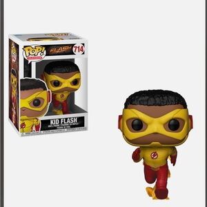 Funko Pop Kid Flash Figure - Yellow and Red